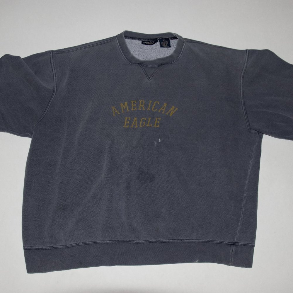 American Eagle gray slogan sweatshirt